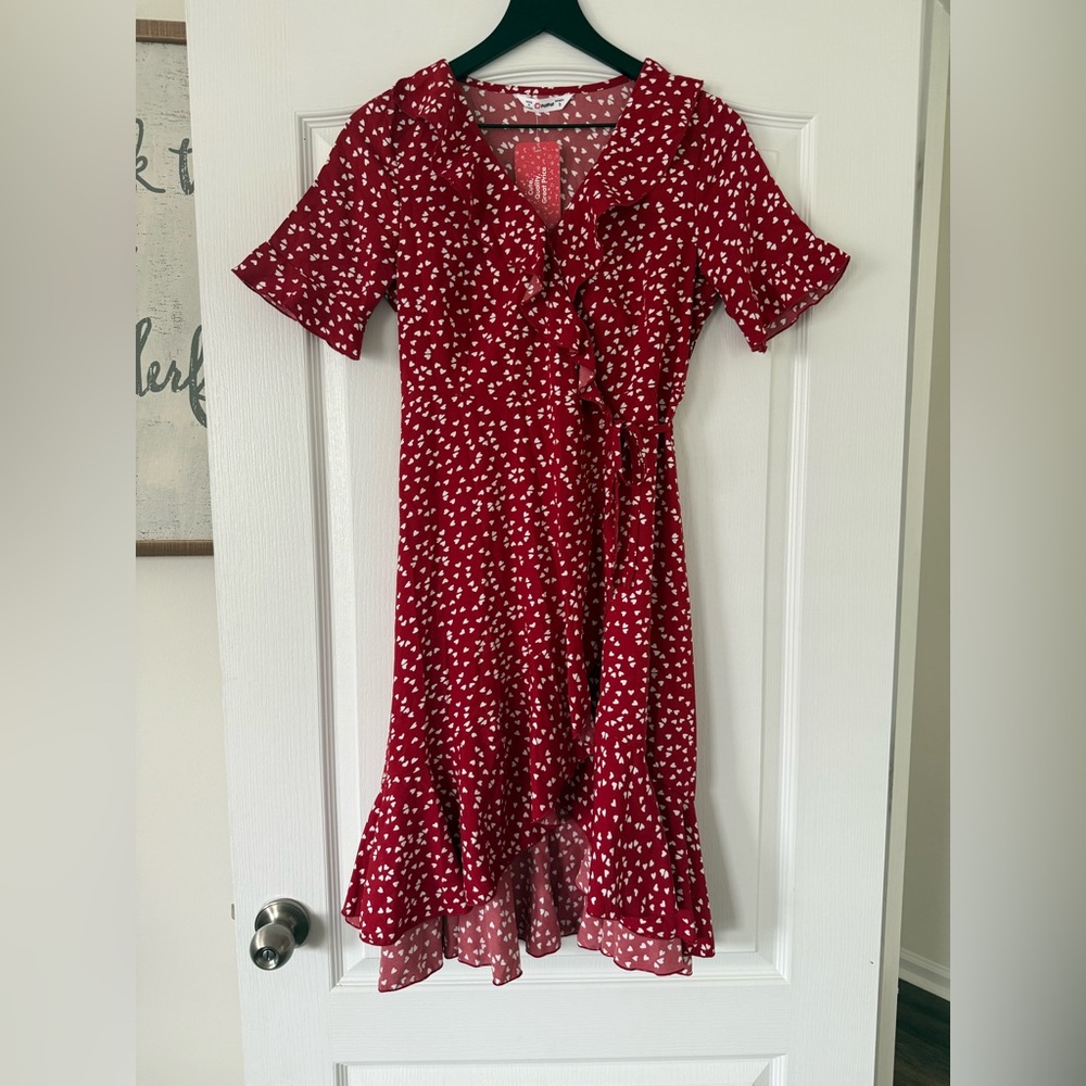 NWT - Pat Pat - Mommy and Me Red Dress with White Hearts - Size Small - Picture 12 of 16